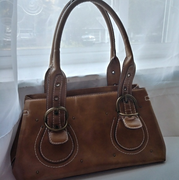 Aldo Handbags - Aldo brown purse handbag with buckle EUC